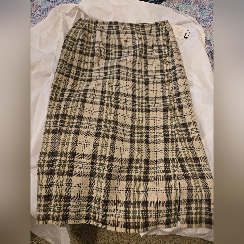 Plaid Skirt, Rena Rowan sz 16